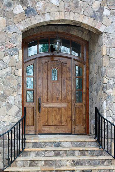 custom wood doorway